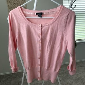 rue21 Pink Lightweight Button-Front Cardigan